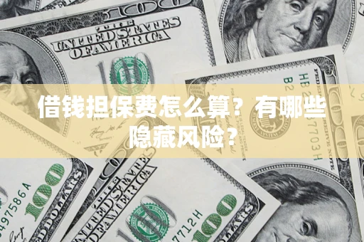 武汉借钱担保费怎么算？有哪些隐藏风险？