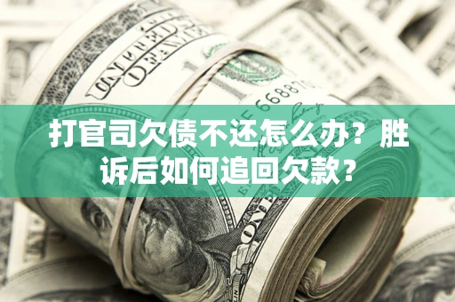 武汉打官司欠债不还怎么办？胜诉后如何追回欠款？