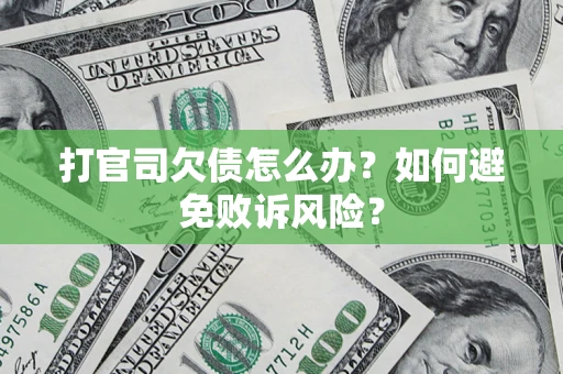 武汉打官司欠债怎么办？如何避免败诉风险？