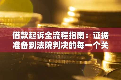 武汉借款起诉全流程指南：证据准备到法院判决的每一个关键步骤