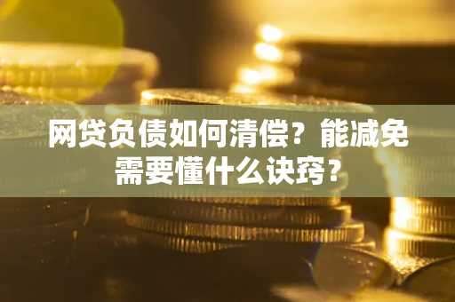 武汉网贷负债如何清偿？能减免需要懂什么诀窍？