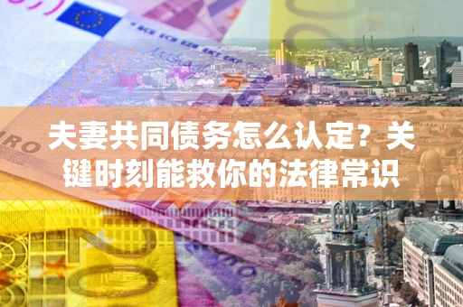 武汉夫妻共同债务怎么认定？关键时刻能救你的法律常识