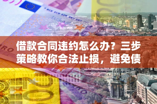 武汉借款合同违约怎么办？三步策略教你合法止损，避免债务危机升级