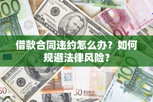 武汉借款合同违约怎么办？如何规避法律风险？