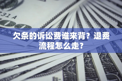 武汉欠条的诉讼费谁来背？退费流程怎么走？